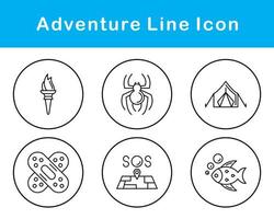 conjunto de iconos de vector de aventura