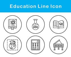 conjunto de iconos de vector de educación