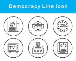 Democracy Vector Icon Set