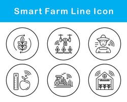 Smart Farm Vector Icon Set