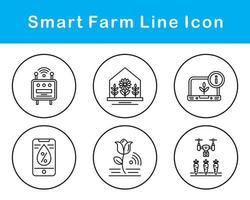 Smart Farm Vector Icon Set