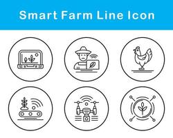 Smart Farm Vector Icon Set