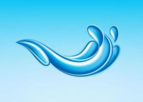 Design element Wave Blue water Illustration. Element design. Pro Vector design