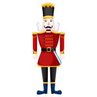 Merry Christmas and happy new year concept. giant nutcracker. png