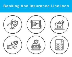 Banking And Protection Vector Icon Set