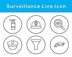 Surveillance Vector Icon Set