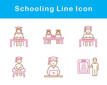 Schooling Vector Icon Set