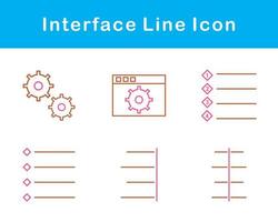 interfaz vector icono conjunto