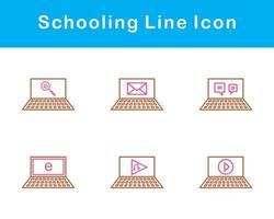 Schooling Vector Icon Set