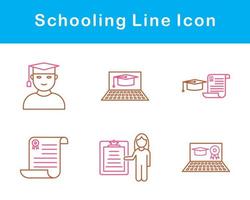 Schooling Vector Icon Set