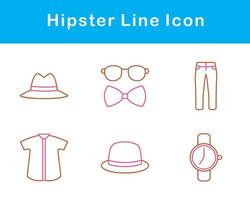 Hipster Vector Icon Set