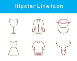 Hipster Vector Icon Set