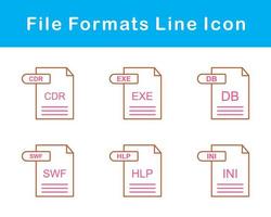 archivo formatos vector icono conjunto