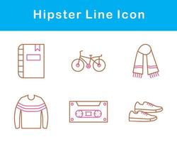 Hipster Vector Icon Set