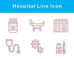 hospital vector icono conjunto