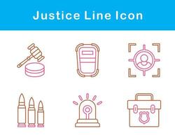 Justice Vector Icon Set