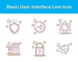 Basic User Interface Vector Icon Set