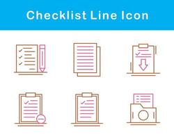 Lista de Verificación vector icono conjunto