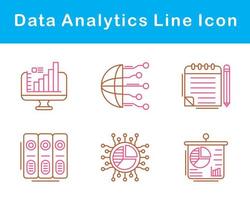 Data Analytics Vector Icon Set