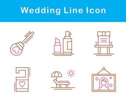 Boda vector icono conjunto