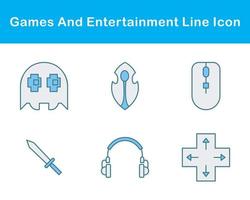 Games And Entertainment Vector Icon Set