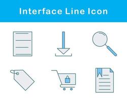 interfaz vector icono conjunto