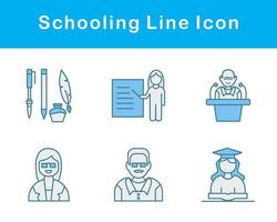 Schooling Vector Icon Set