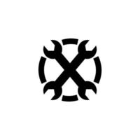 Mecanic Circle Icon Vector Design