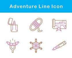 conjunto de iconos de vector de aventura