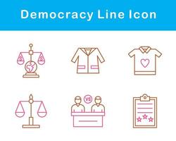 Democracy Vector Icon Set