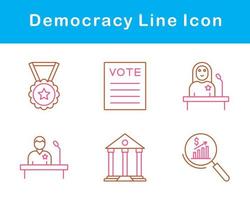 Democracy Vector Icon Set