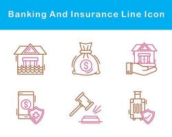 Banking And Protection Vector Icon Set