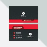 Modern Professional Business Card, Creative And Simple Business Visiting Card, Business Card Design Template Free Vector Free Vector