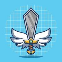 espada juego icono vector ilustración