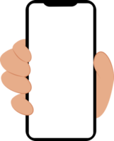 hand ikon som visar mobiltelefon skärm png