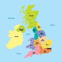 United Kingdom Map vector