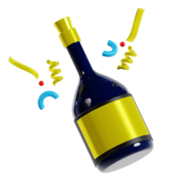 3D Wine Bottle png