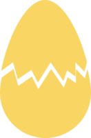 Two Part of Broken Yellow Egg. PNG