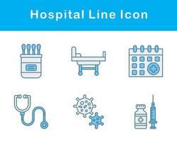 hospital vector icono conjunto