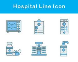 hospital vector icono conjunto