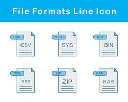 archivo formatos vector icono conjunto