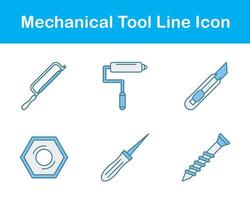 mecánico herramienta vector icono conjunto