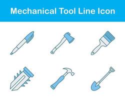 mecánico herramienta vector icono conjunto