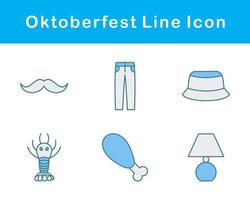 Oktoberfest vector icono conjunto