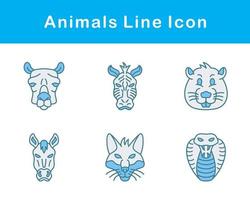 animales vector icono conjunto