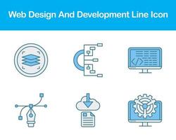 Web Design And Development Vector Icon Set