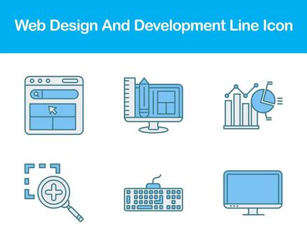Web Design And Development Vector Icon Set