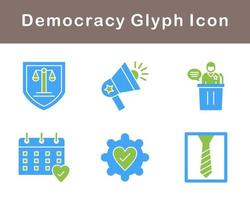 Democracy Vector Icon Set