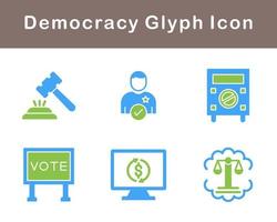 Democracy Vector Icon Set