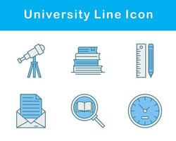 Universidad vector icono conjunto